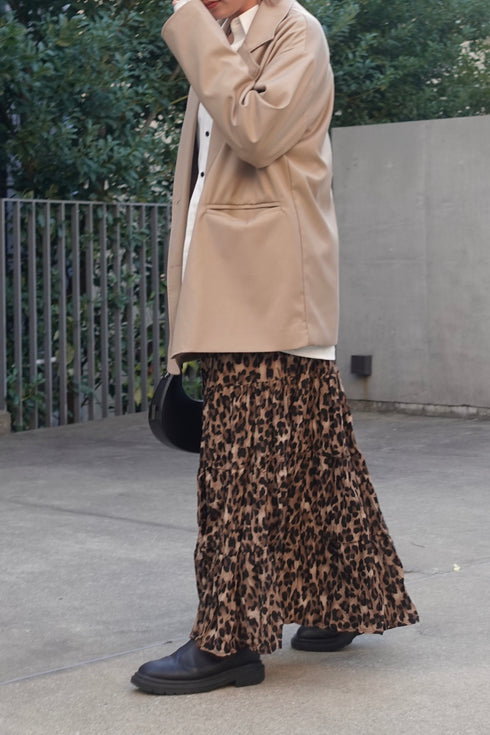 レオパードボリュームスカート